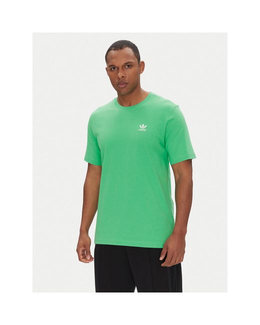 Adidas T-Shirt Trefoil Essentials Jn0235 Regular Fit in Green für Herren