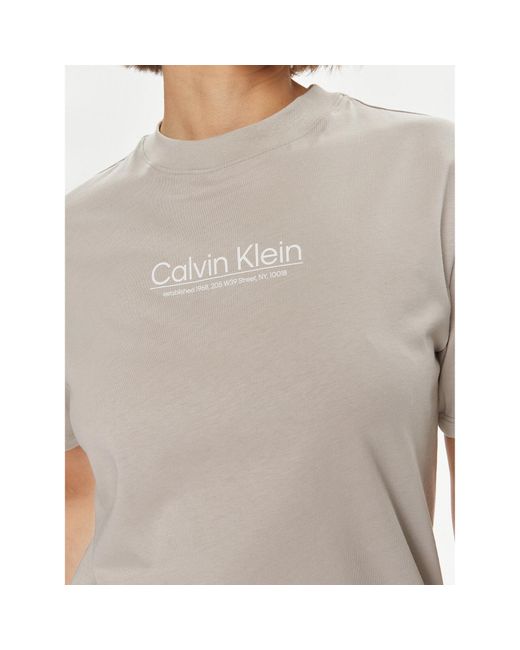 Calvin Klein Gray T-Shirt Coordinates K20K207005 Regular Fit