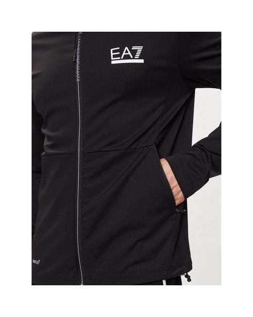 EA7 Sweatshirt 3Dpm89 Pjufz 1200 Regular Fit in Black für Herren