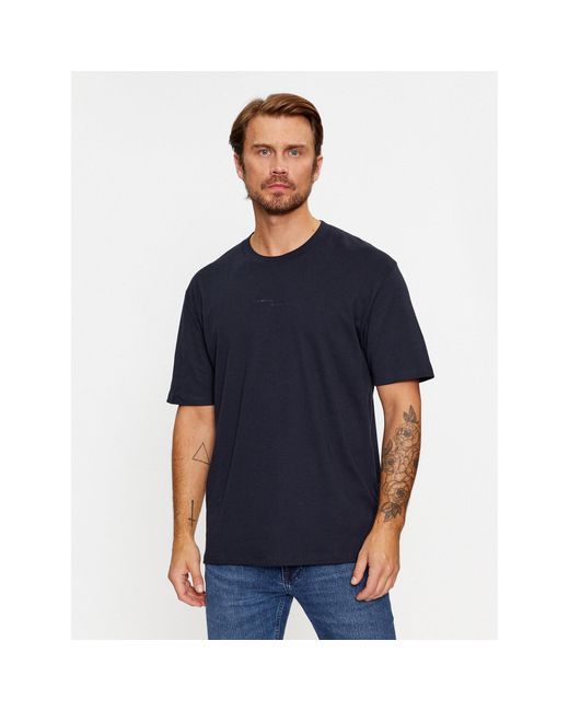 Lindbergh T-Shirt 30-400239 Relaxed Fit in Blue für Herren