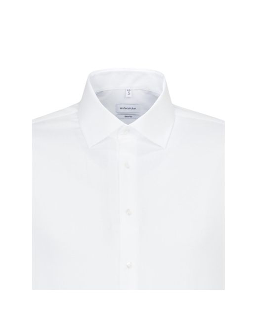 Seidensticker Hemd 01.293650 Weiß Slim Fit in White für Herren