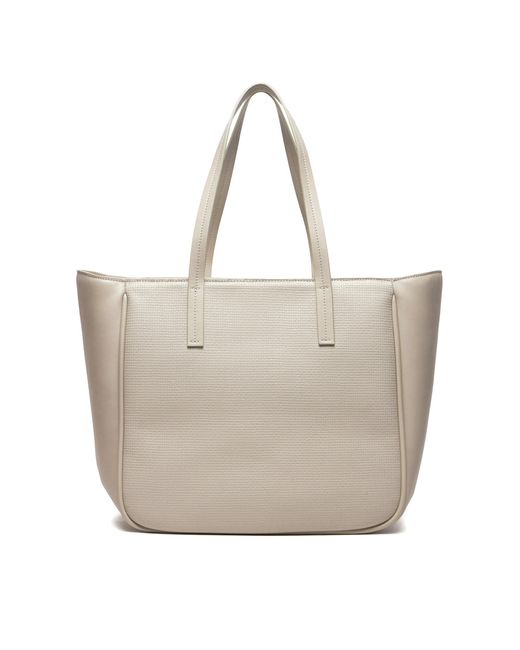 Calvin Klein Gray Handtasche Ck Refine Md Shopper Braid K60K612137
