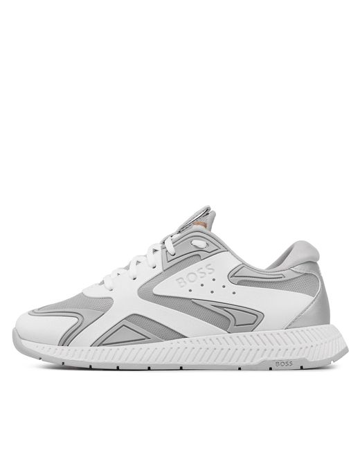 Boss Gray Sneakers Titanium 50493271 Weiß