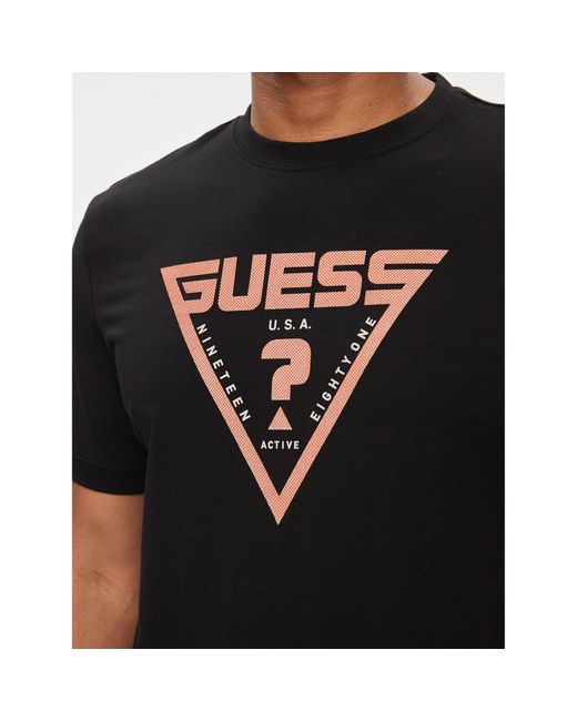 Guess T-Shirt Queencie Z4Gi09 J1314 Slim Fit in Black für Herren