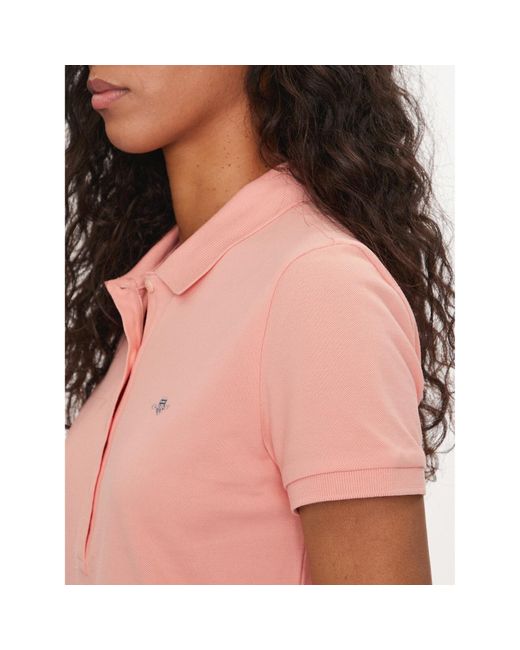 Gant Pink Polohemd Shield 4200870 Slim Fit