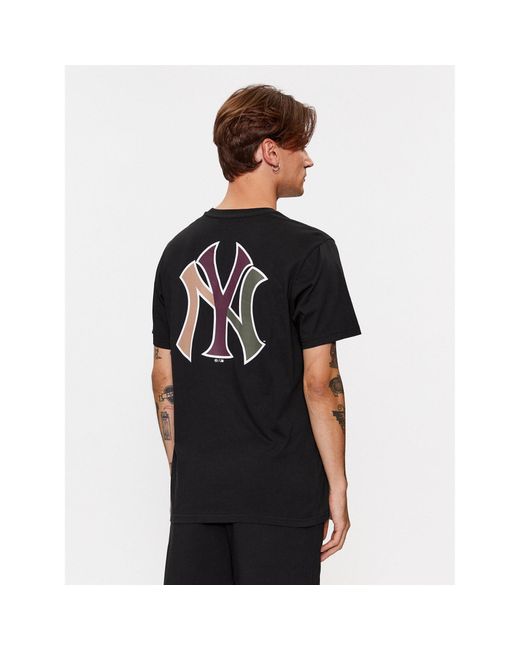 '47 T-Shirt New York Yankees Bb017Tmkpiu599579Jk Regular Fit in Black für Herren