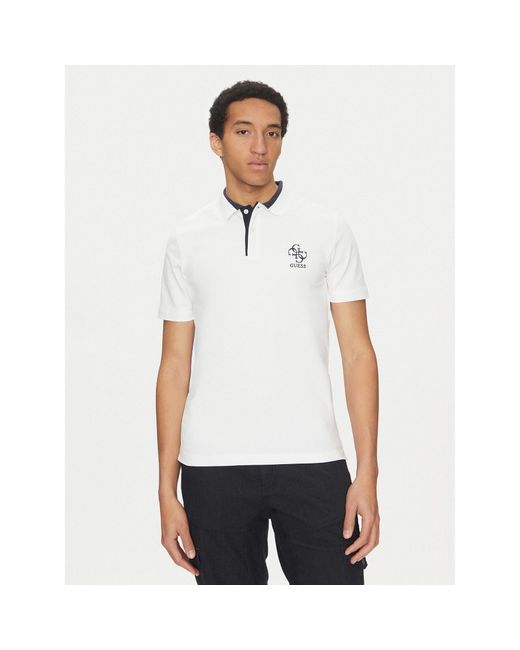Guess Poloshirt M5Gp60 K7O64 Slim Fit in White für Herren