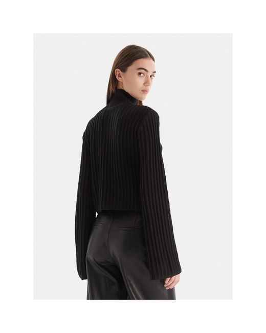 Karl Lagerfeld Black Rollkragenpullover A4W18021 Slim Fit
