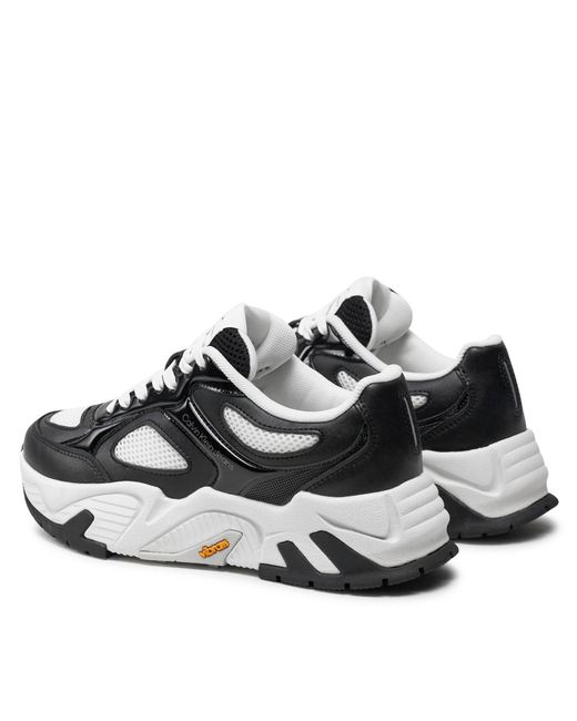 Calvin Klein Black Sneakers Chunky Runner Vibram Yw0Yw01427