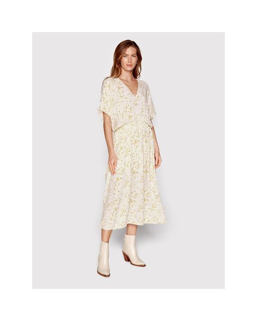 Samsøe & Samsøe White Sommerkleid Andina F20300220 Regular Fit