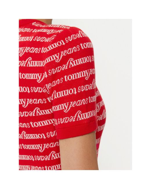 Tommy Hilfiger Red Kleid Für Den Alltag Dw0Dw19478 Slim Fit
