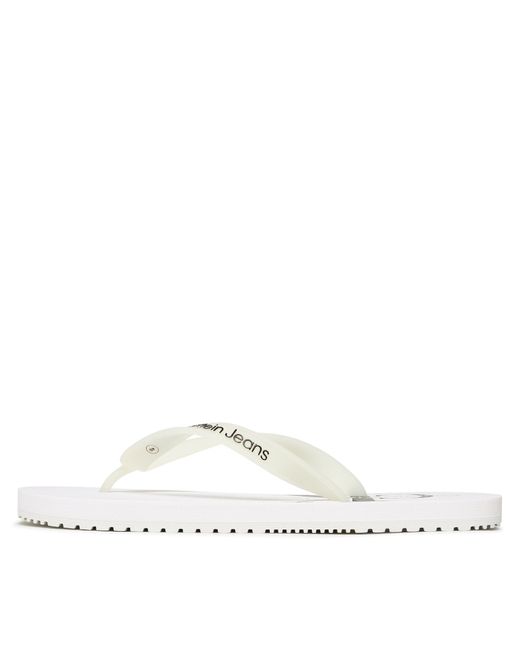 Calvin Klein Zehentrenner beach sandal monogram tpu ym0ym00838 white ybr für Herren