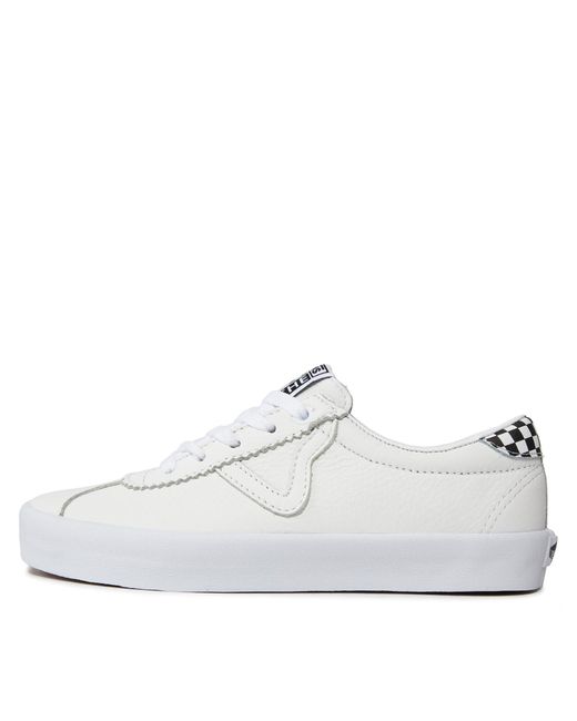 Vans White Sneakers Aus Stoff Sport Low Vn000Cqrwht1 Weiß