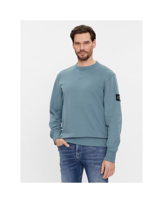 Calvin Klein Sweatshirt J30J323426 Regular Fit in Blue für Herren