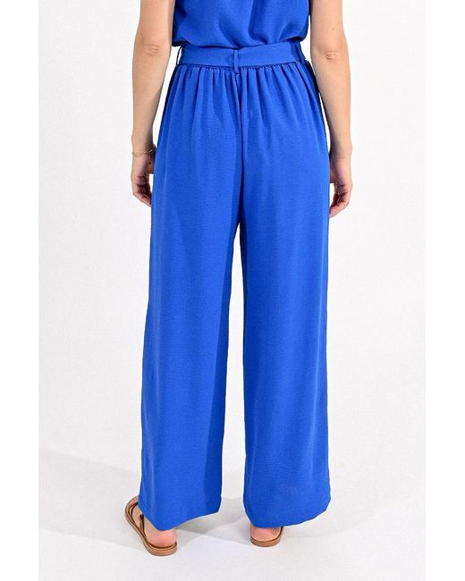Pantalon large à nouer Molly Bracken en coloris Blue