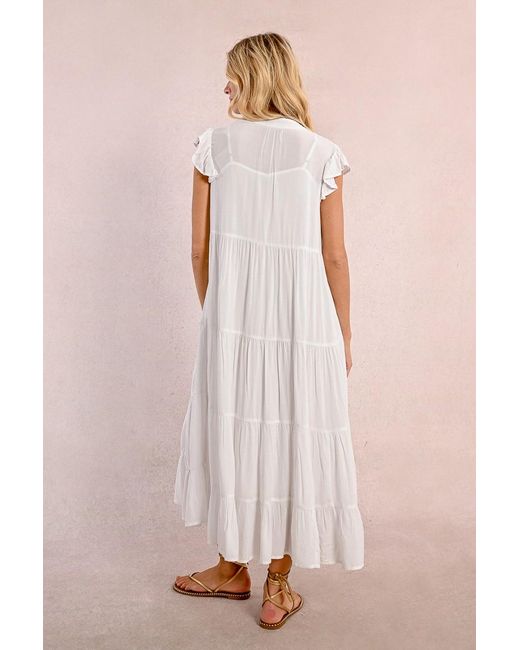 Robe longue à multi-volants Molly Bracken en coloris Pink