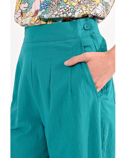 Pantalon large à taille haute Molly Bracken en coloris Blue