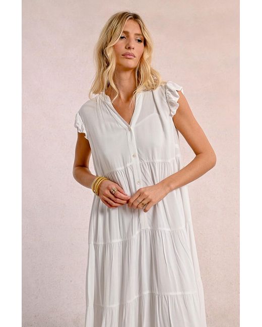 Robe longue à multi-volants Molly Bracken en coloris Pink