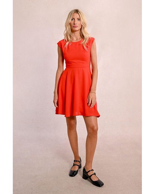 Robe courte patineuse Molly Bracken en coloris Red