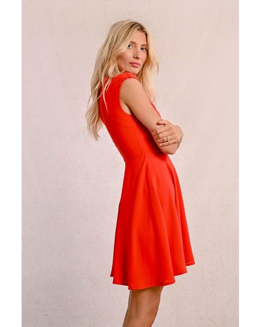 Robe courte patineuse Molly Bracken en coloris Red