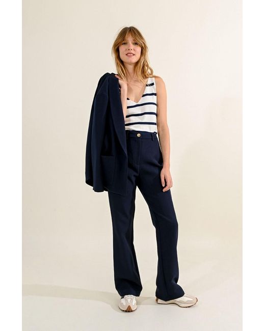 Pantalon tailleur Molly Bracken en coloris Blue