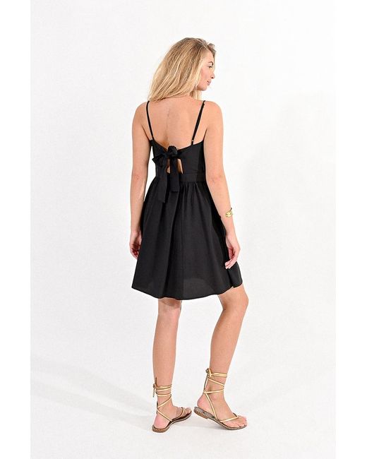 Mini robe boutonnée Molly Bracken en coloris Black