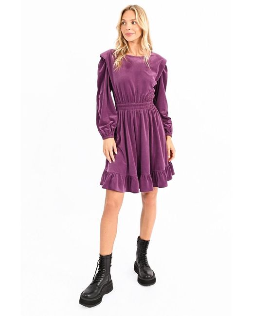 Robe en velours Molly Bracken en coloris Purple