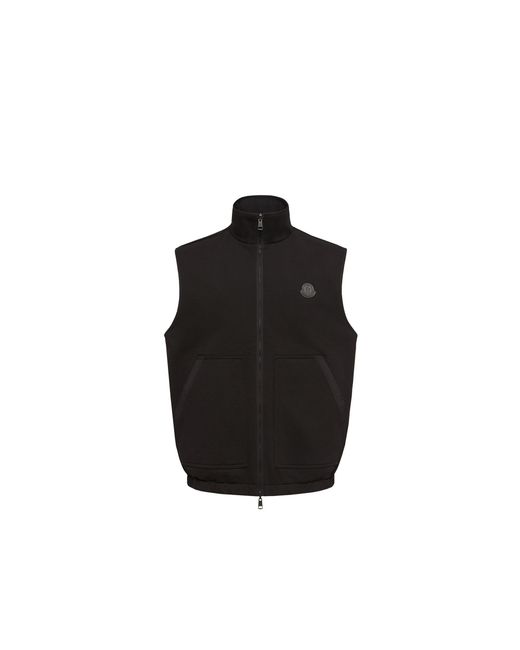 Moncler Black Moncler Reversible Zip-Up Gilet for men