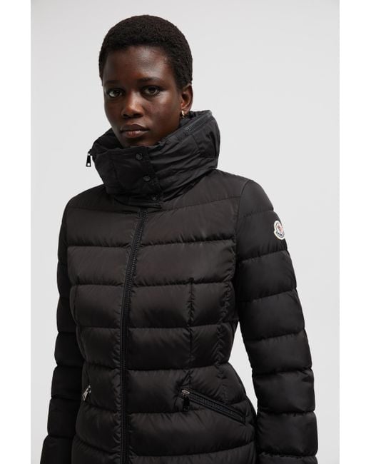 Moncler Black Flammette Long Down Jacket