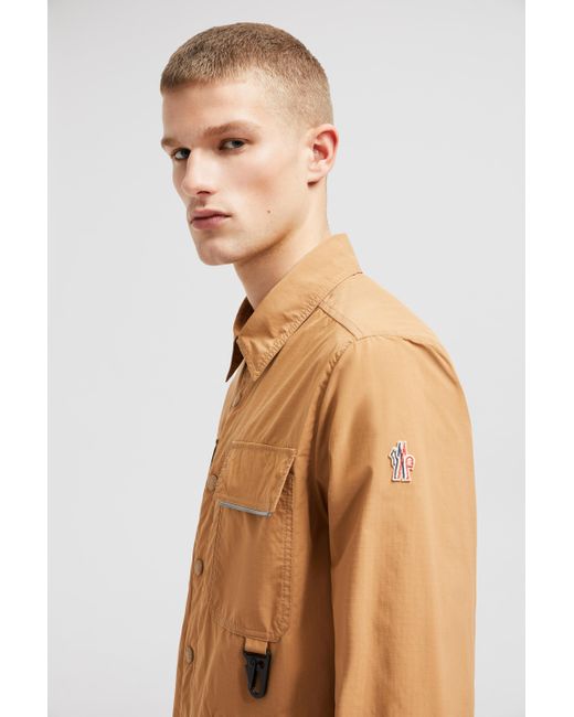 Moncler Zennor Hemdjacke, Herren, Größe in Brown für Herren