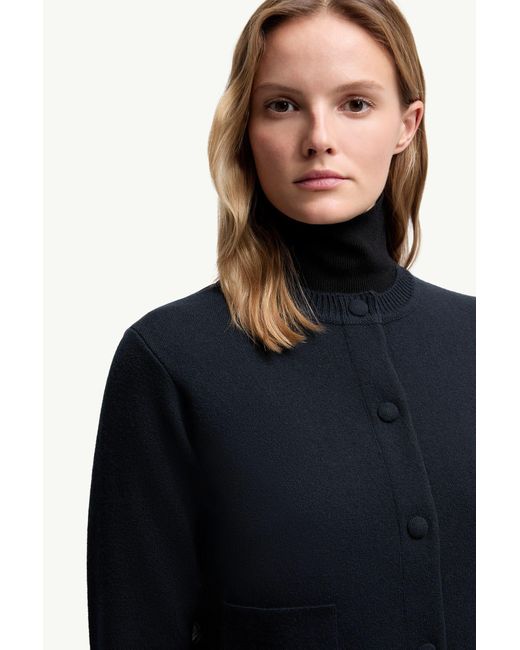 Sudadera De Lana Acolchado, Mujer, Talla Moncler de color Blue