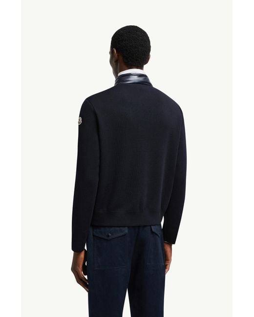Cárdigan Acolchado De Lana Con Cremallera, Hombre, Talla Moncler de hombre de color Blue