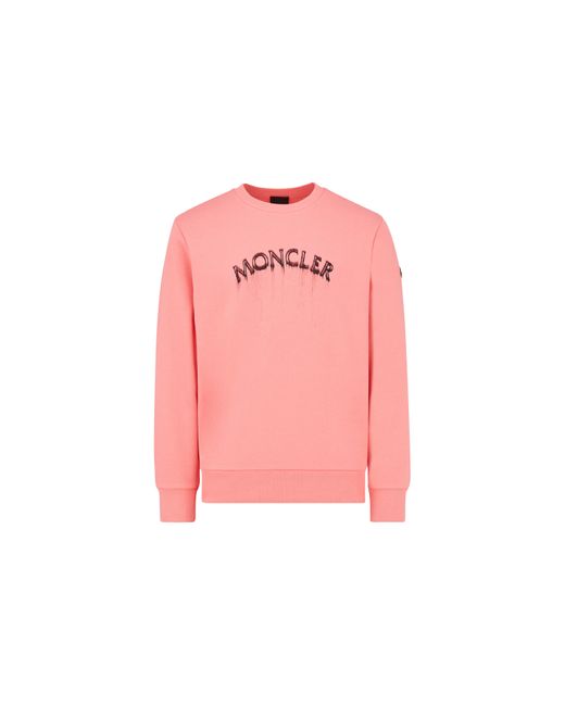 Moncler Logo Sweatshirt Pink for men