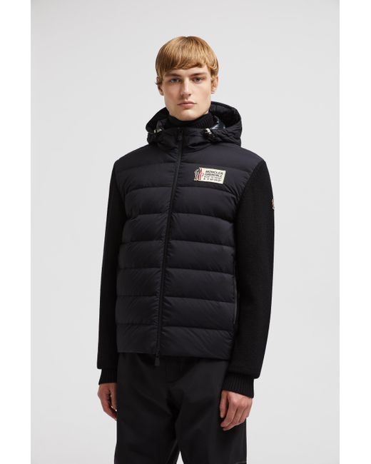 【MONCLER】PADDED WOOL ZIP-UP HOODIE ダウン ニット フーディ Moncler Padded Wool Zip-Up Hoodie | Saks Fifth Avenue