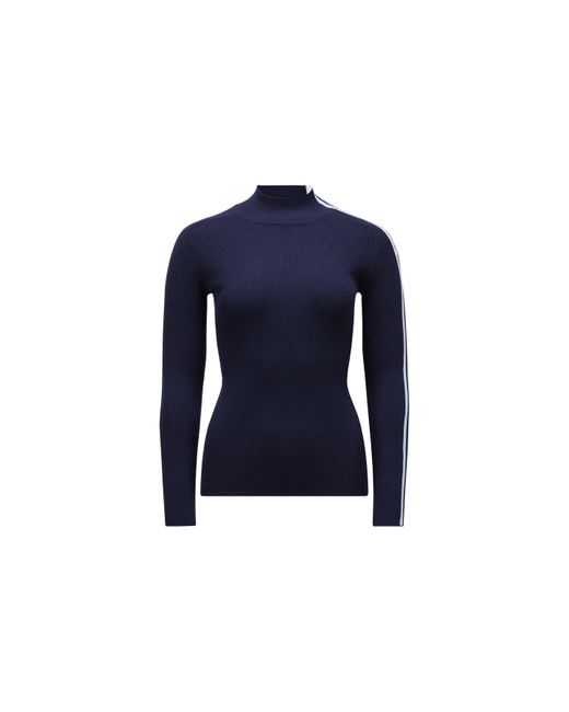 Moncler Wool Turtleneck Sweater Blue
