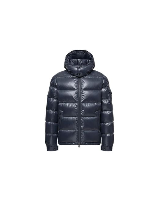 Piumino Corto Maya Con Cappuccio, Uomo, Taglia di Moncler in Blue da Uomo