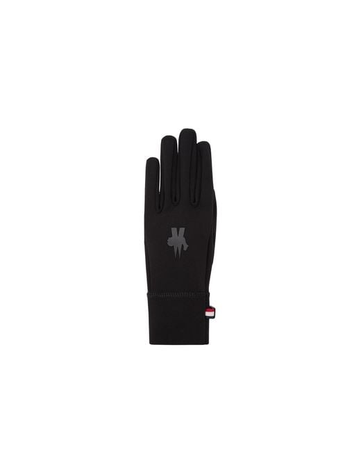 Moncler Black Moncler Technical Gloves for men