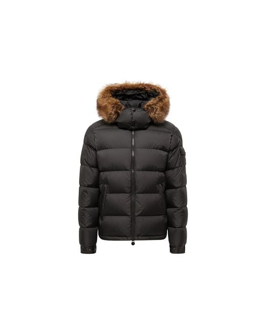 Moncler Black Moncler Mayaf Hooded Short Down Jacket for men