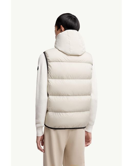 Chaleco Plumífero Con Capucha Y Acolchado Diagonal Guersac, Hombre, Talla Moncler de hombre de color Natural