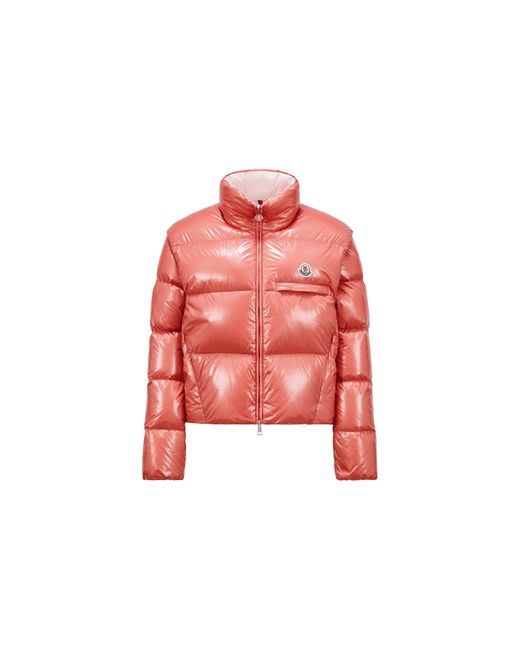 Moncler Red Almo Short Down Jacket