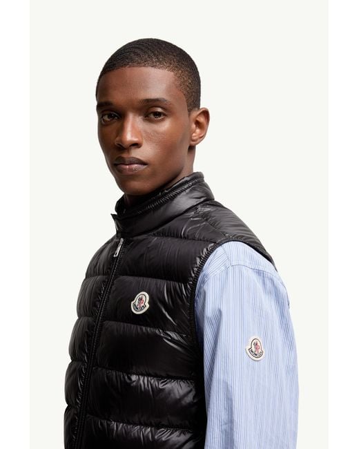 Moncler Packbare Daunenweste Schwarz in Black für Herren