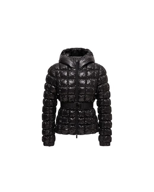 Piumino Corto Con Cappuccio Eynard Trapuntato A Quadri, Donna, Taglia di Moncler in Black