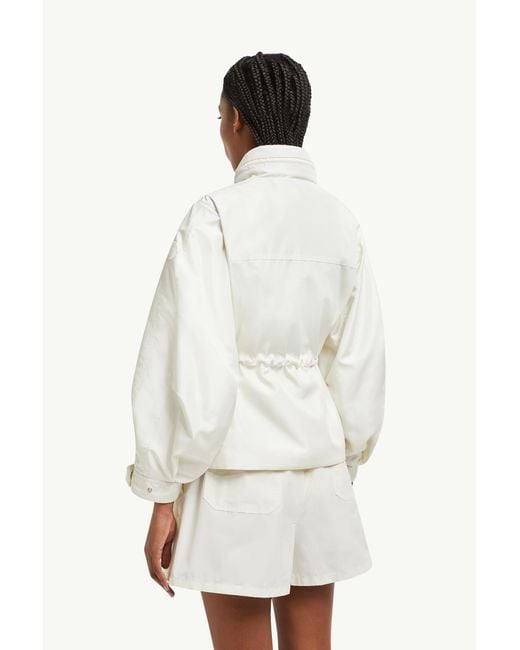 Moncler White Fermont Hooded Field Jacket