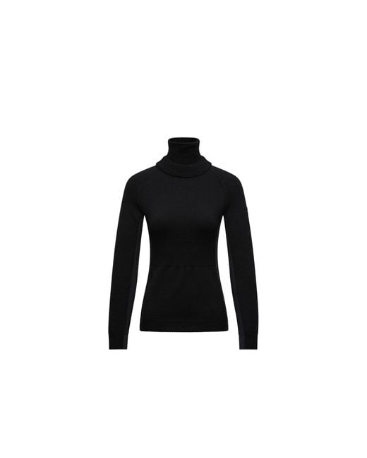 Jersey De Lana Y Cuello De Tortuga, Mujer, Talla Moncler de color Black