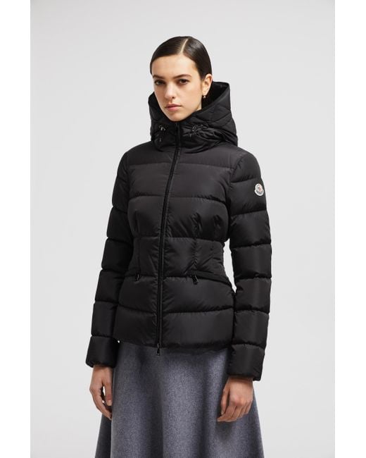 Moncler Black Avoce Hooded Short Down Jacket