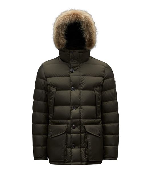 Moncler Cluny Lange Daunenjacke in Grün für Herren | Lyst DE