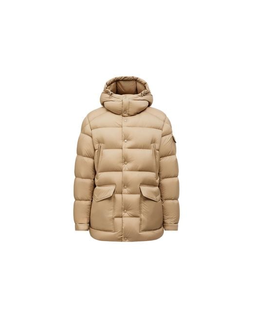Piumino Corto Con Cappuccio Bretagne, Uomo, Taglia di Moncler in Natural da Uomo