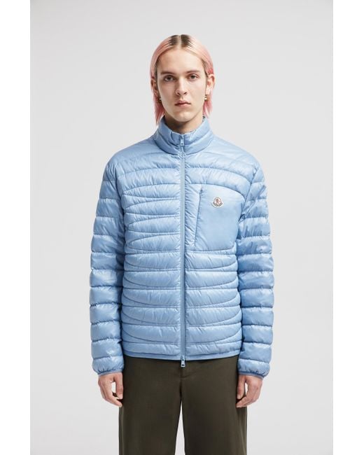 メンズ Moncler Levecheショートダウンジャケット Blue