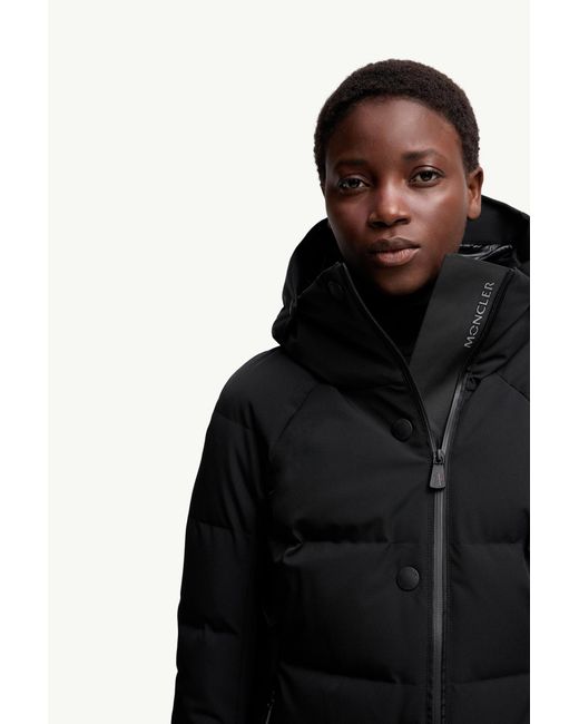 Moncler Black Guyane Daunen-Skijacke Mit Kapuze, Größe