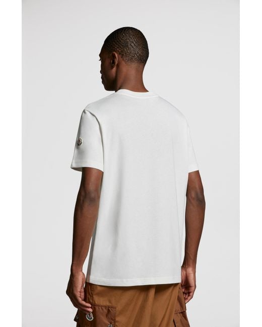 Moncler Flocked Logo T-shirt White for men